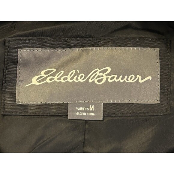 Eddie Bauer Weatheredge Trench Coat Water Resistant Rain Jacket Black NEW MEDIUM - Picture 7 of 16